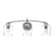 Hello Honey® Robert Stevenson Lighting Adrian Metal & Clear Glass 3-Light Vanity